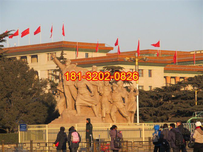 紅軍石雕，廣場景觀石雕 (2)